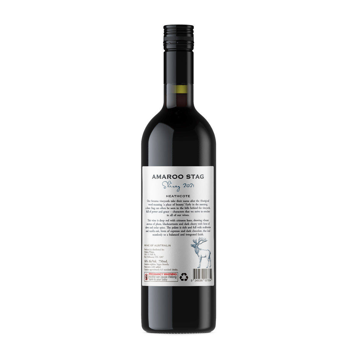 2021 Amaroo Stagg Shiraz 750ML (12 Bottles)