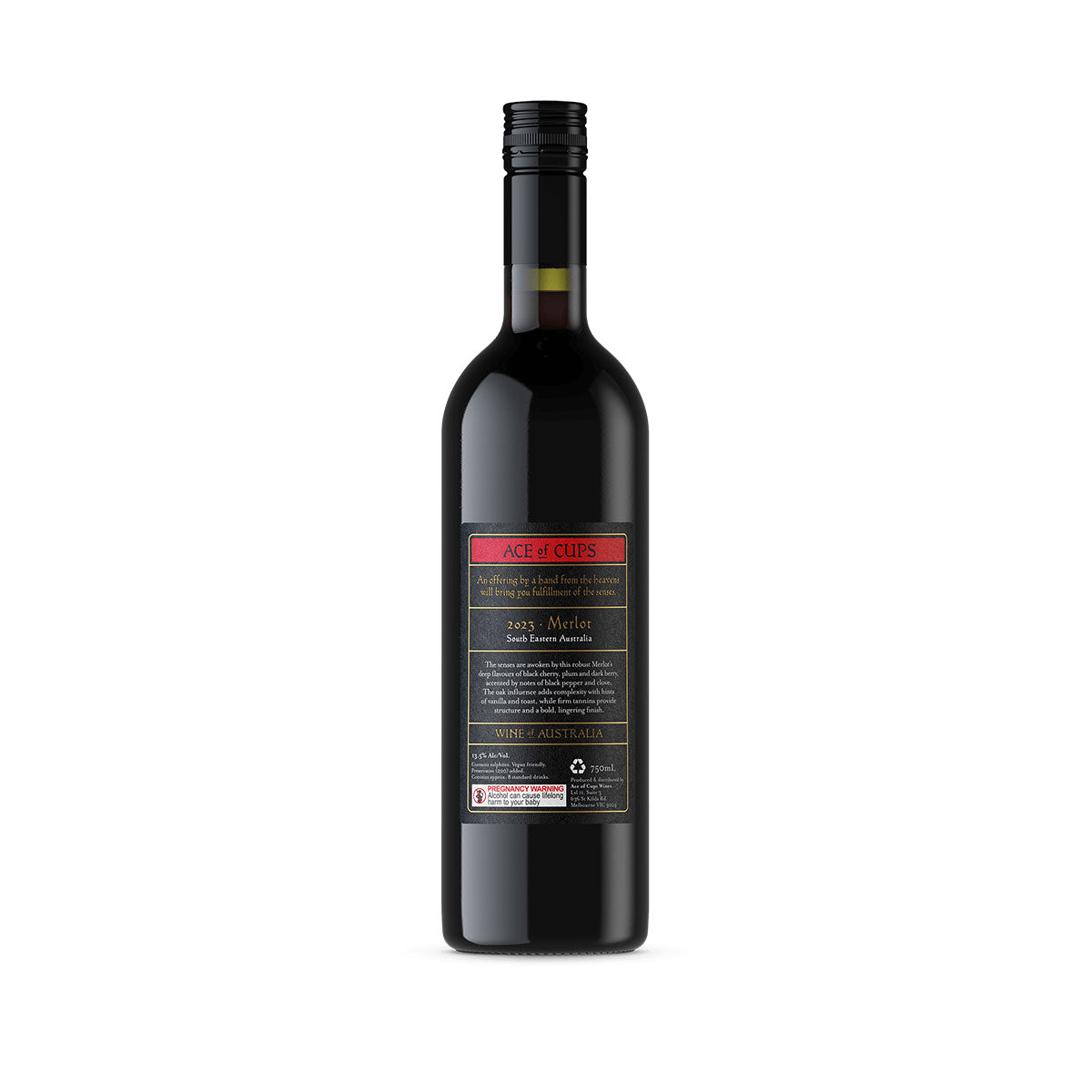 2023 Ace of Cups Merlot 750ML (12 Bottles)