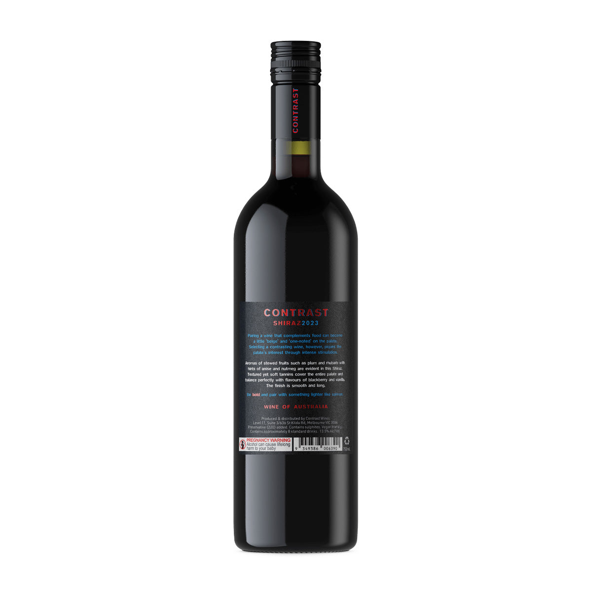 2023 Contrast Shiraz 750ML (12 Bottles)