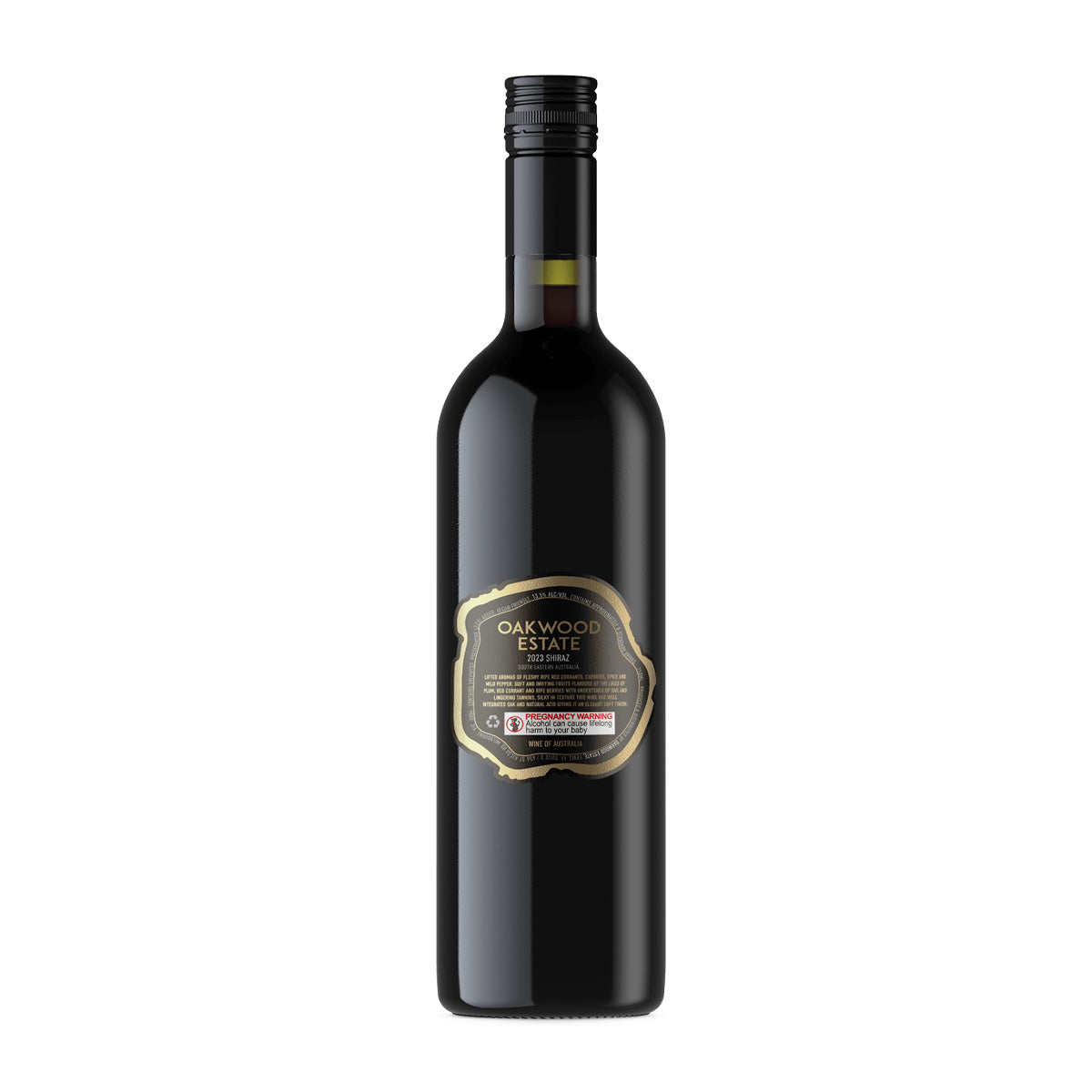 2023 Oakwood Estate Shiraz 750ML (12 Bottles)