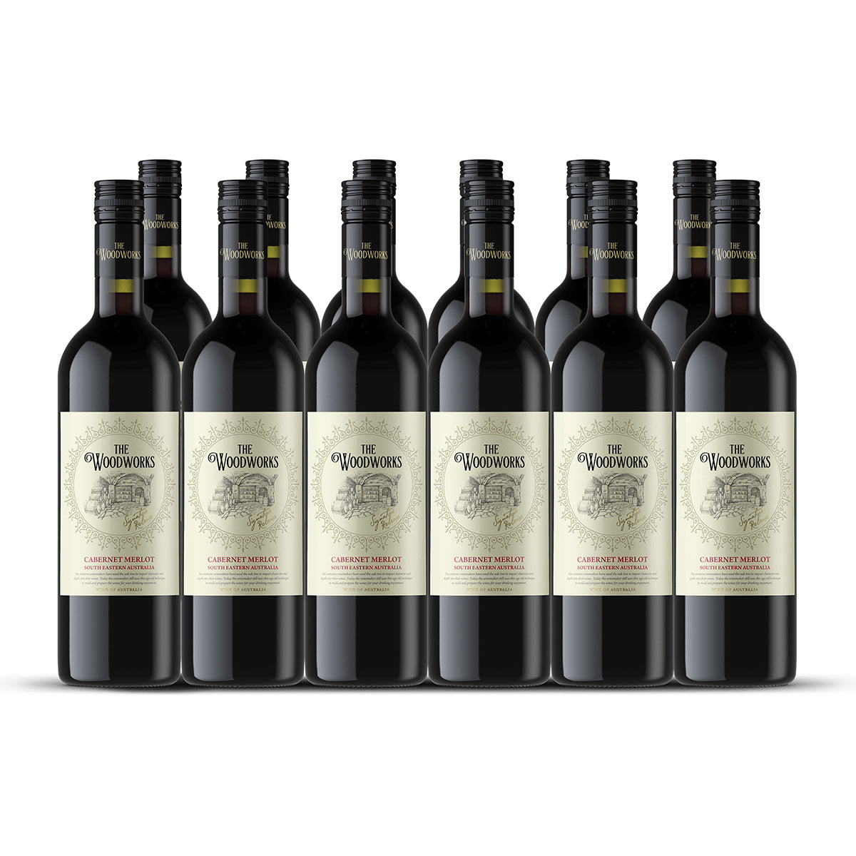 2023 Woodworks Cabernet Merlot 750ML (12 Bottles)