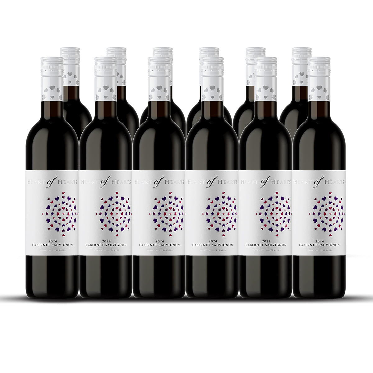 2024 Hearts of Hearts Cabernet Sauvignon 750ML (12 Bottles)