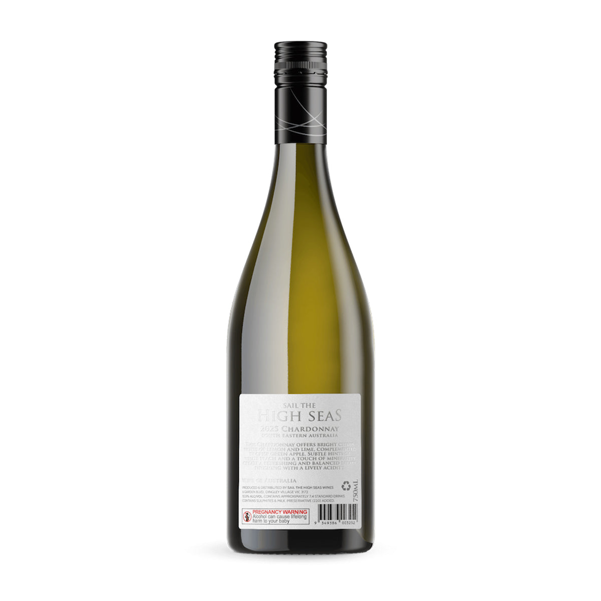 2025 Sail the High Seas Chardonnay 750ML (12 Bottles)