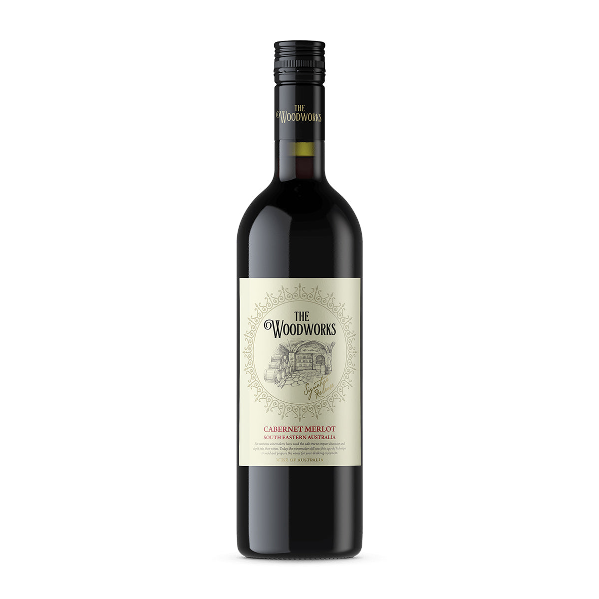 2025 The Woodworks Cabernet Merlot 750ML (12 Bottles)