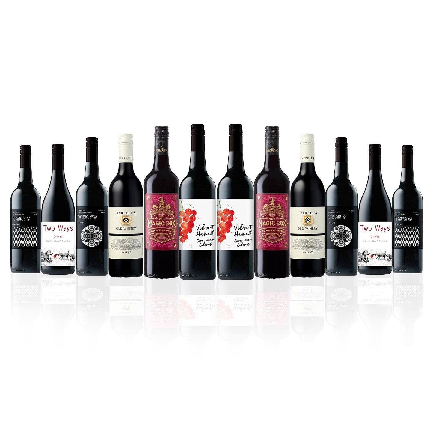 Big Bold Red Box Mixed Red Wine Dozen (12 bottles)