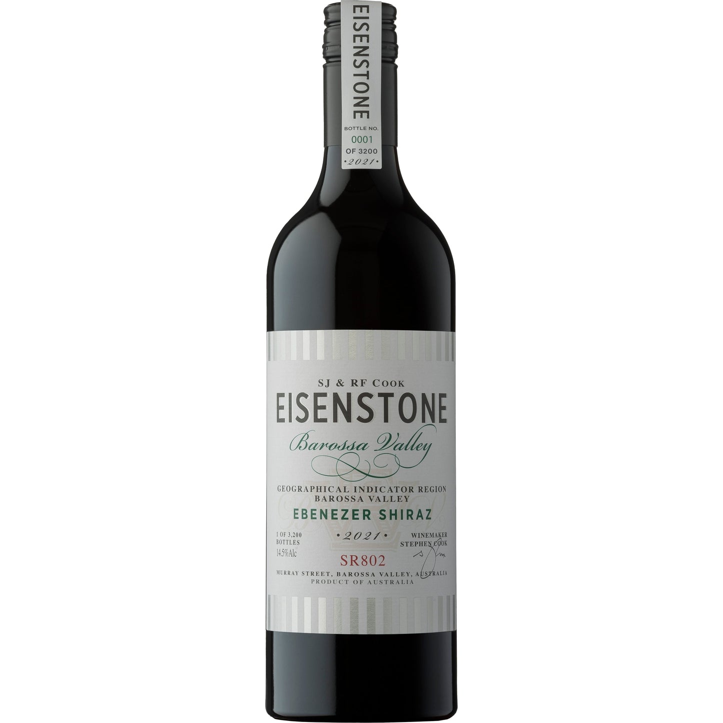 Eisenstone 'Ebenezer' Shiraz SR802 2021 (6x750ml)