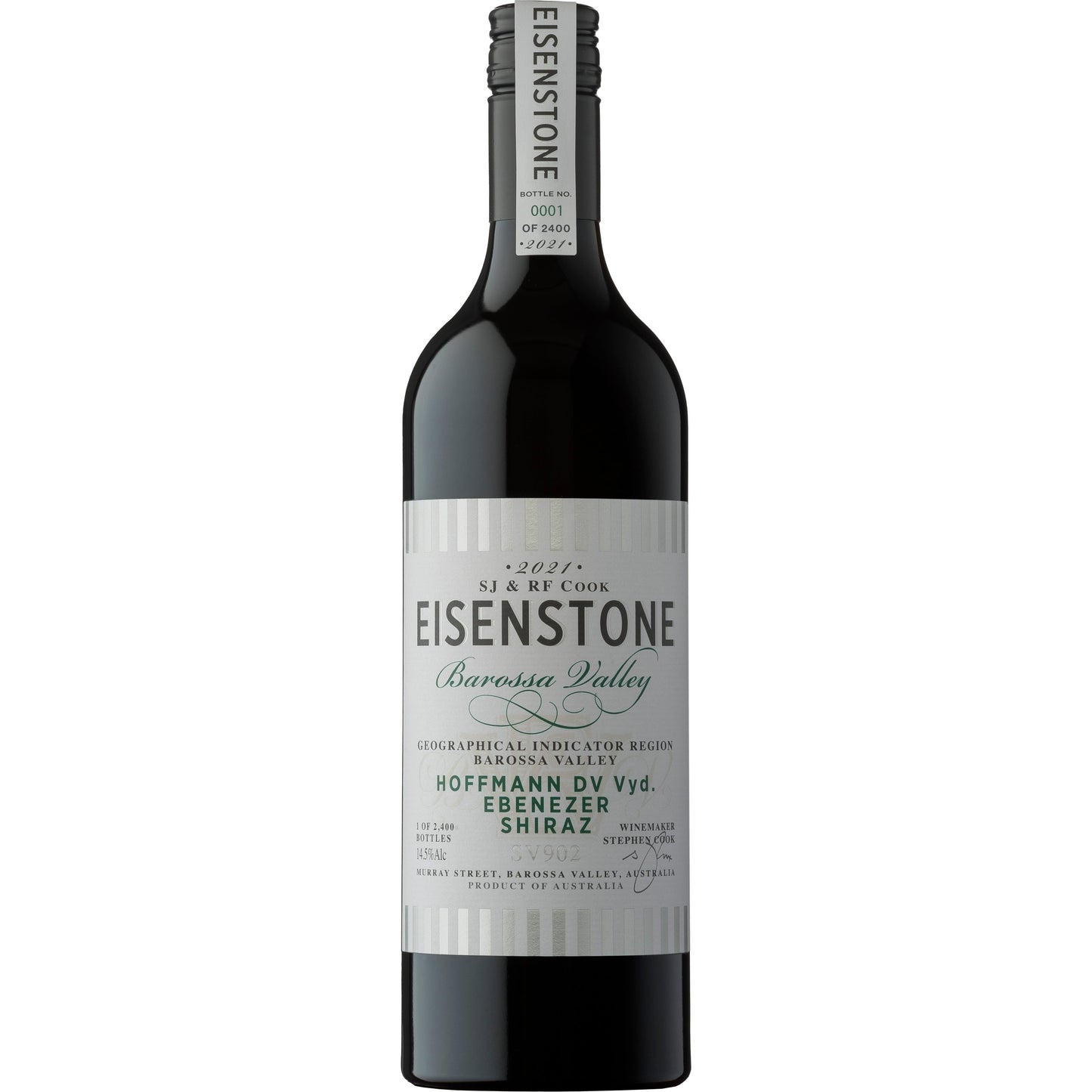 Eisenstone Hoffmann Vineyard Ebenezer Shiraz SV902 2021 (6x750ml)