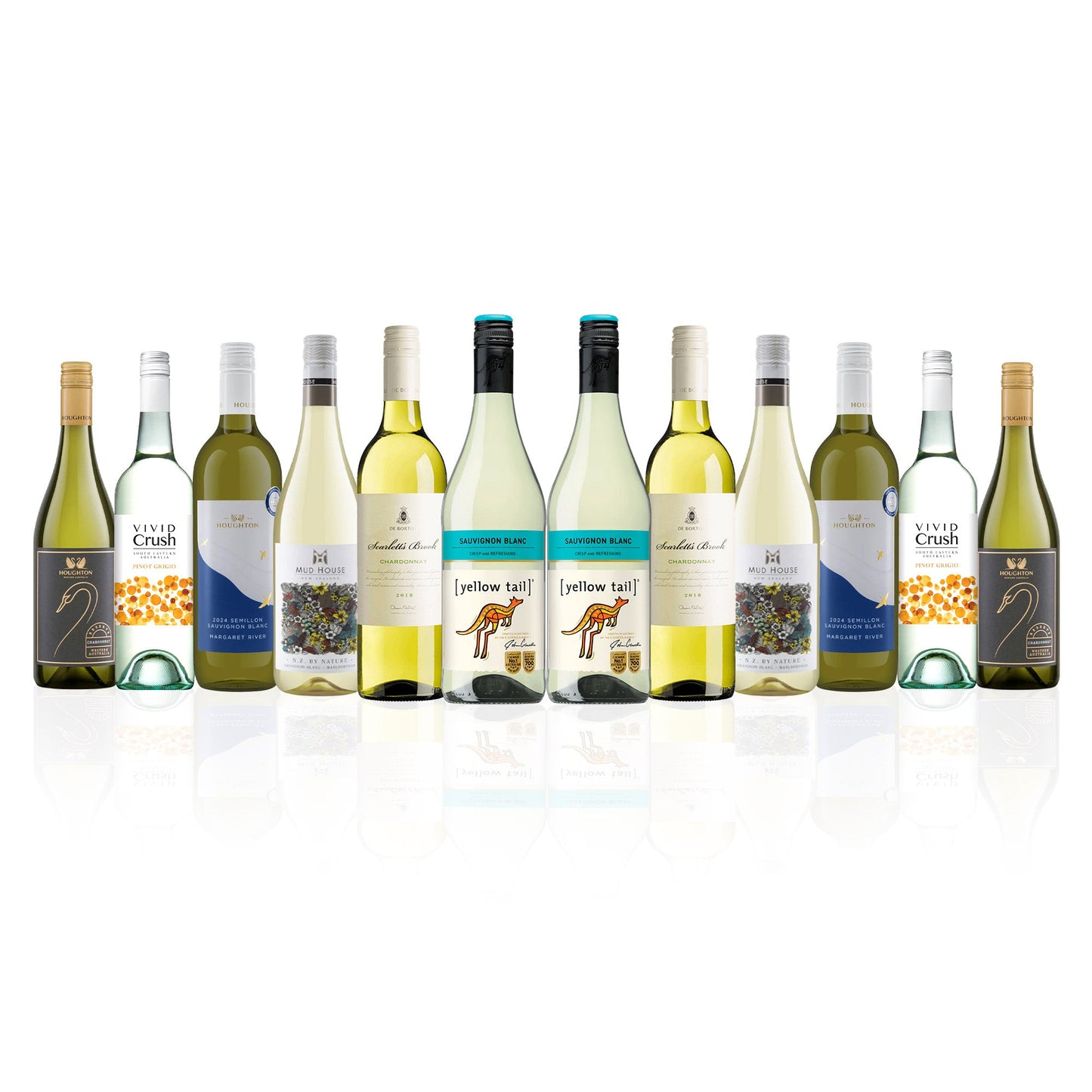 Aussie Mixed Whites featuring Yellowtail Sauvignon Blanc (12 Bottles)