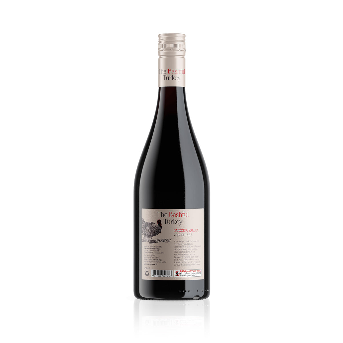 The Bashful Turkey Shiraz 2019 (12 Bottles)