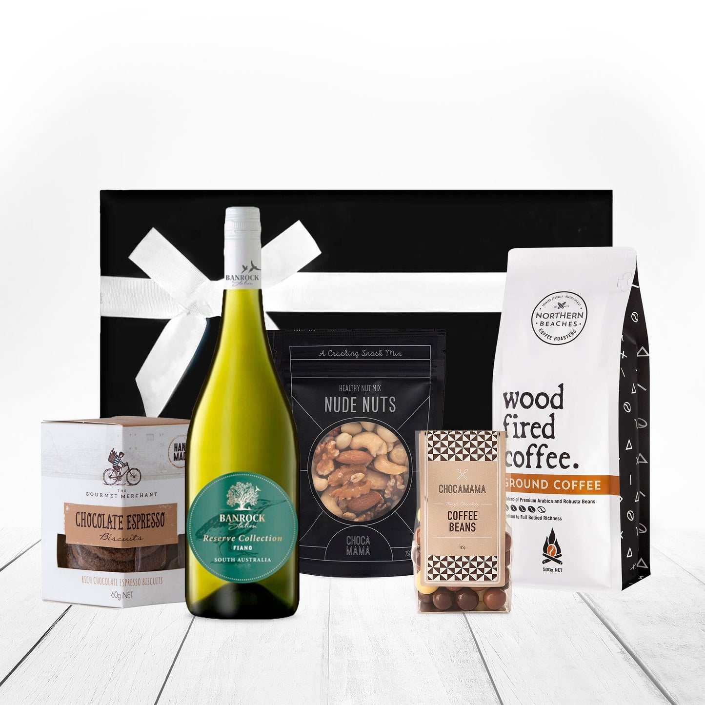 Ground Coffee and White Wine Gift Hamper