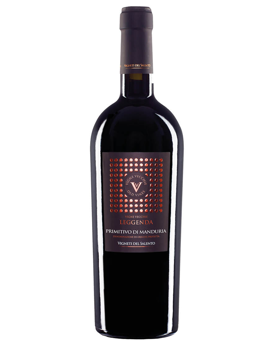 Vigneti Del Salento Vigne Vecchie Leggenda Primitivo di Manduria DOC 2019 (6 Bottles)
