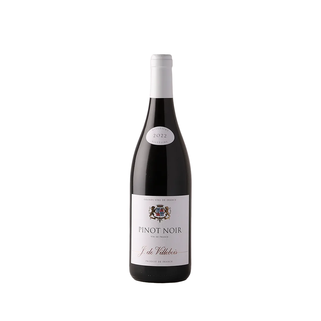 J. de Villebois Vin de France Pinot Noir, Loire Valley 2022 (12 bottles)