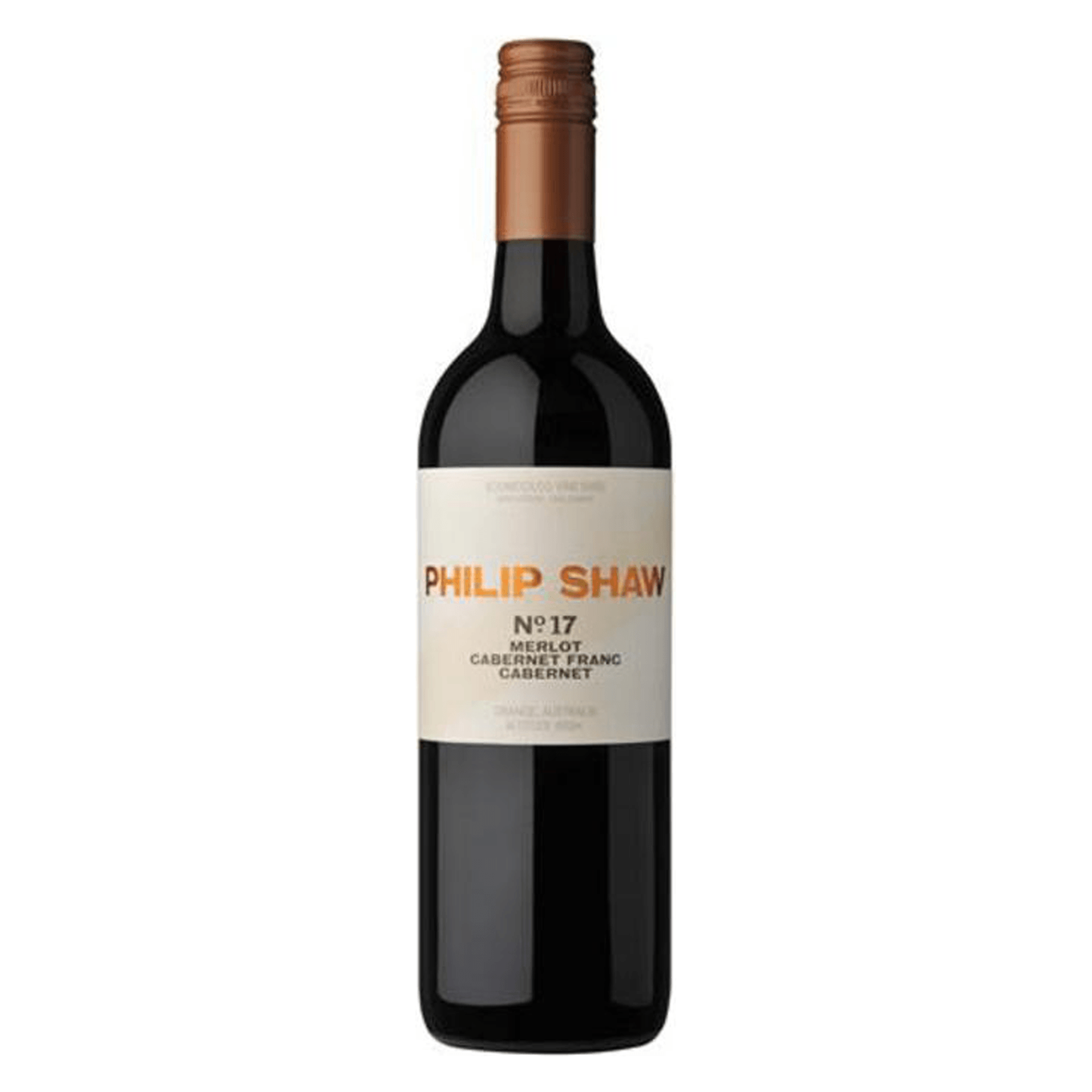 Philip Shaw No. 17 Merlot, Cabernet Franc, Cabernet, Orange 2021 (12 bottles)