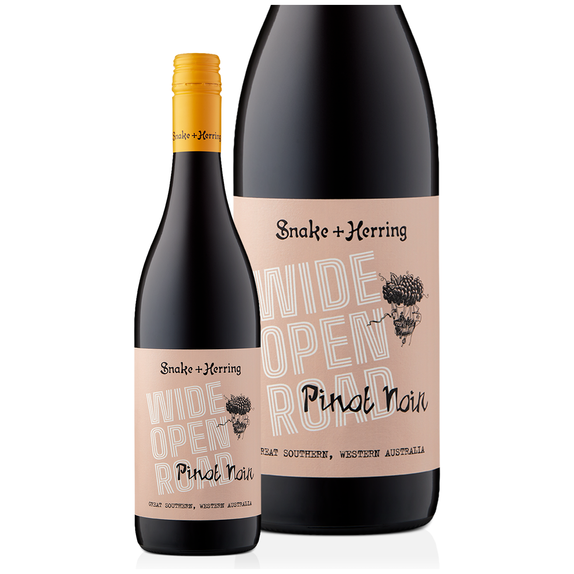 Snake & Herring 'Wide Open Road' Pinot Noir 2024 (12 bottles)