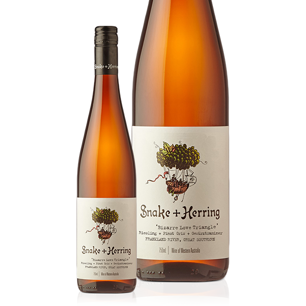 Snake & Herring Bizarre Love Triangle Pinot Gris Gewürztraminer Riesling 2021 (6 bottles)