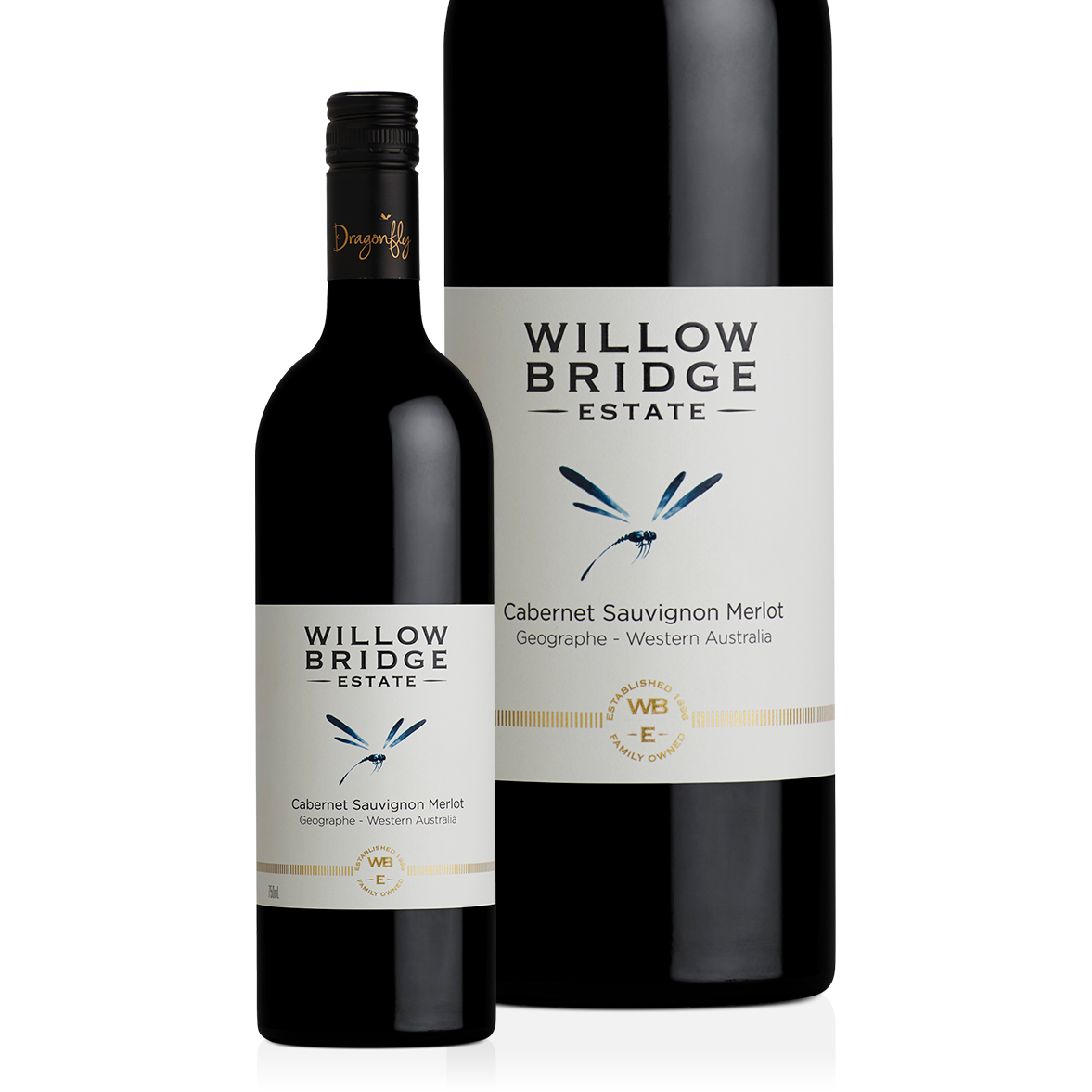 Willow Bridge Dragon Fly Cab Merlot 2021 (12 bottles)