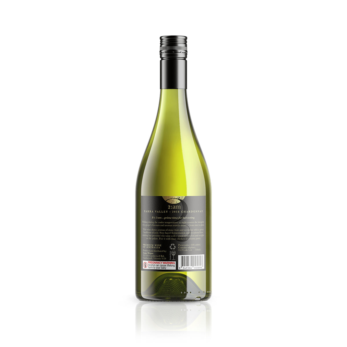 2018 2AM Yarra Valley Chardonnay (12 Bottles)