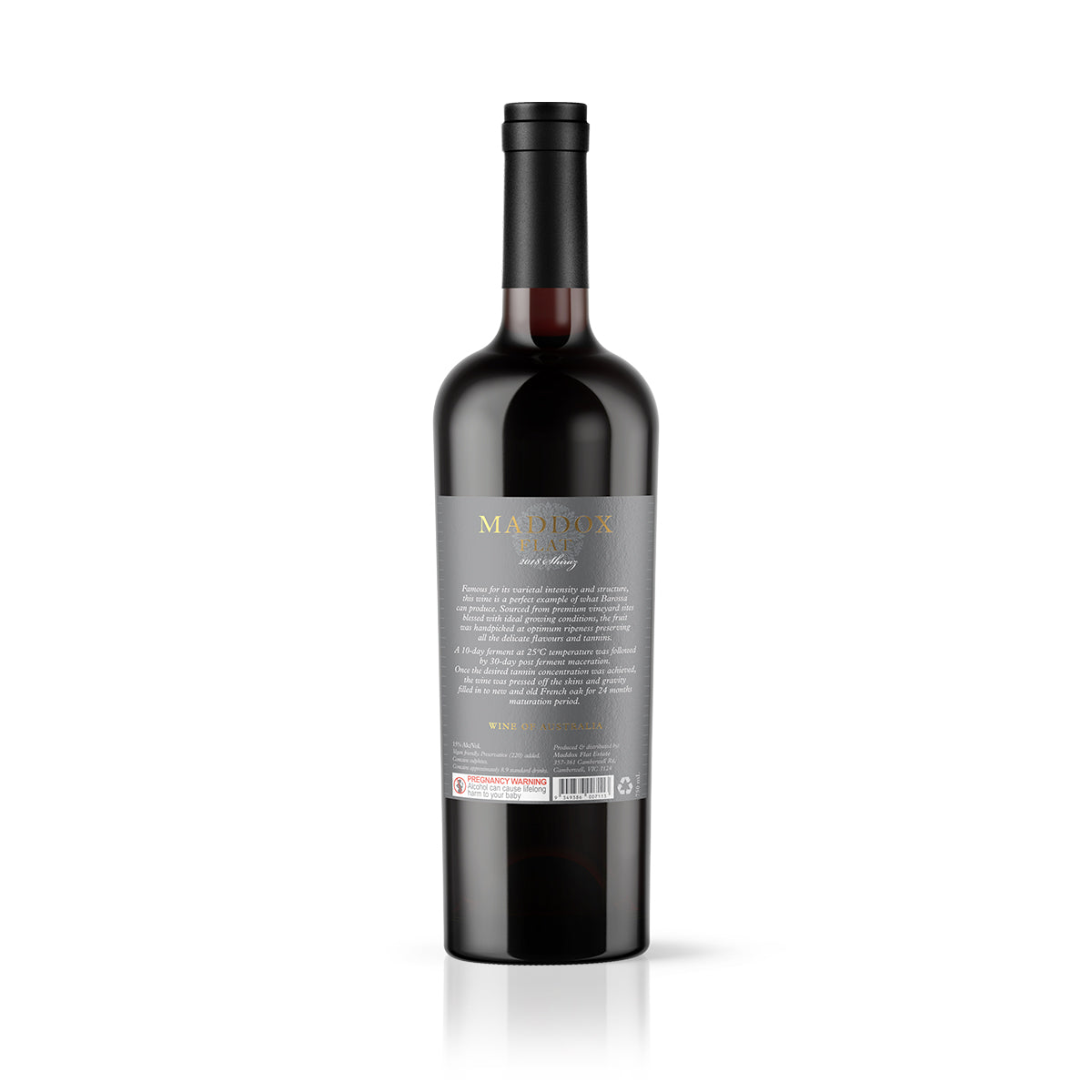 2018 Maddox Flat Barossa Valley Shiraz (6 Bottles)
