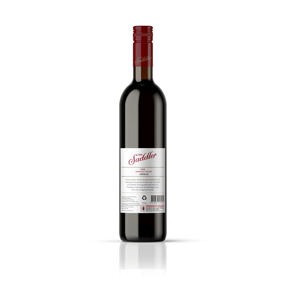 The Saddler Barossa Valley Shiraz 2019 (12 Bottles)