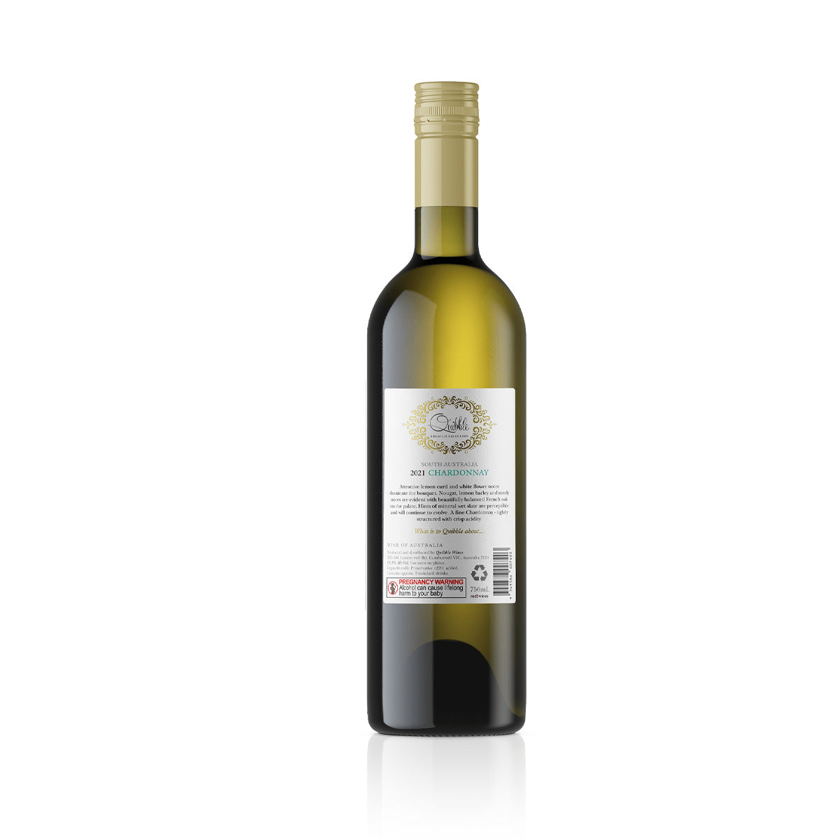 Quibble SA Chardonnay 2021 (12 Bottles)