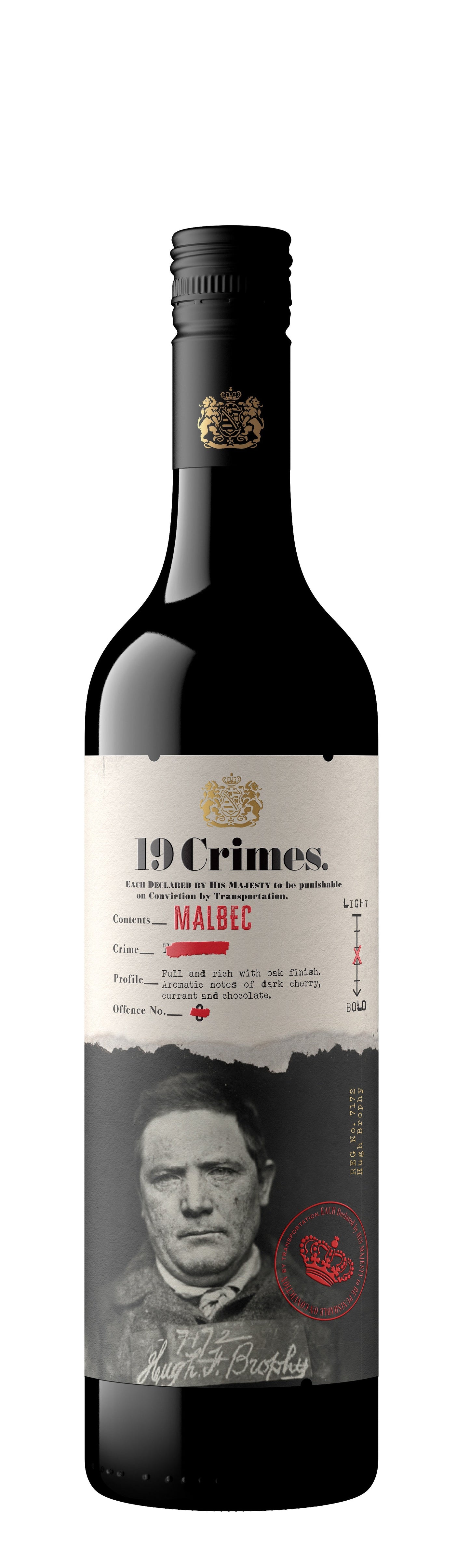 19 Crimes Malbec (12 Bottles)