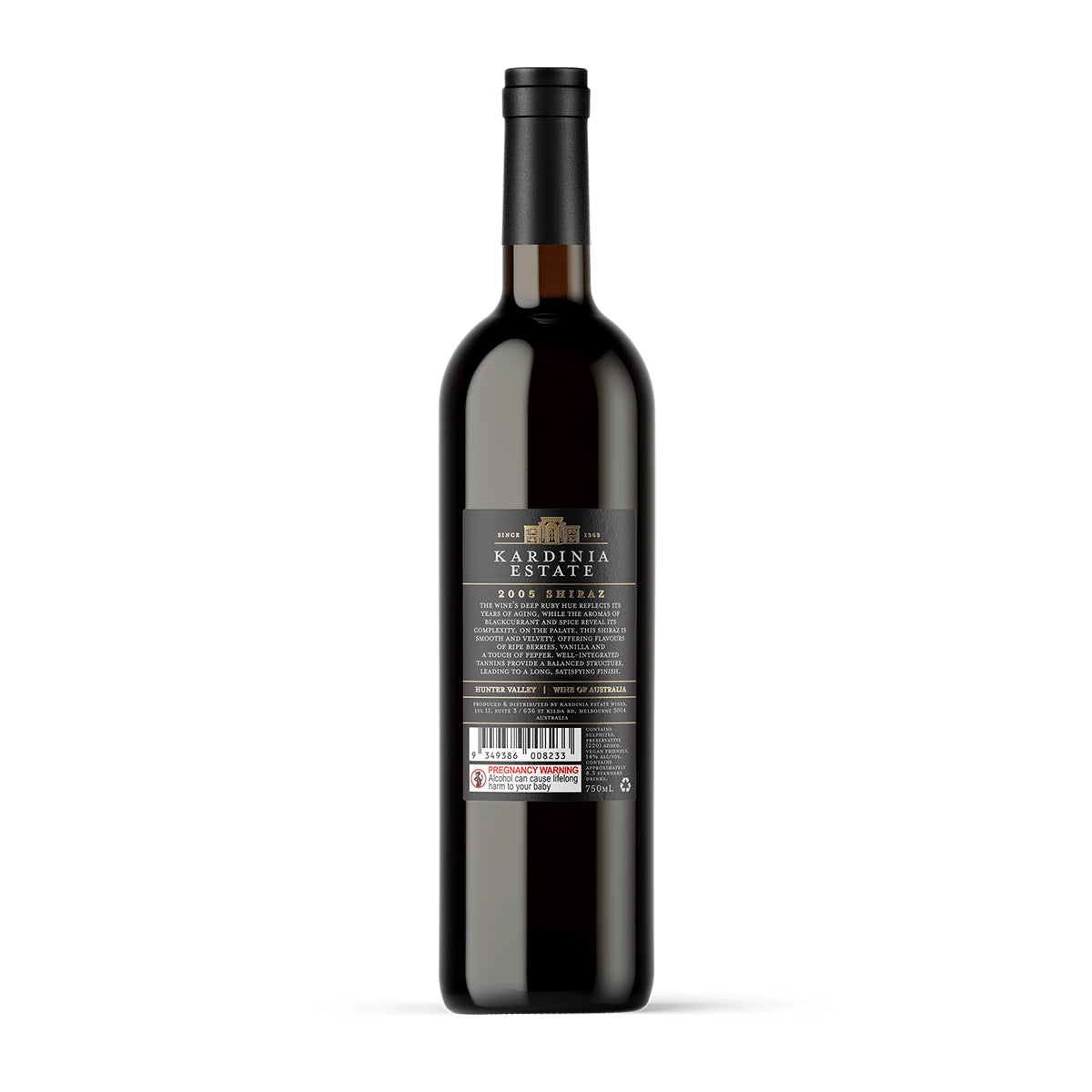 2005 Kardinia Estate Shiraz 750ML (12 Bottles)