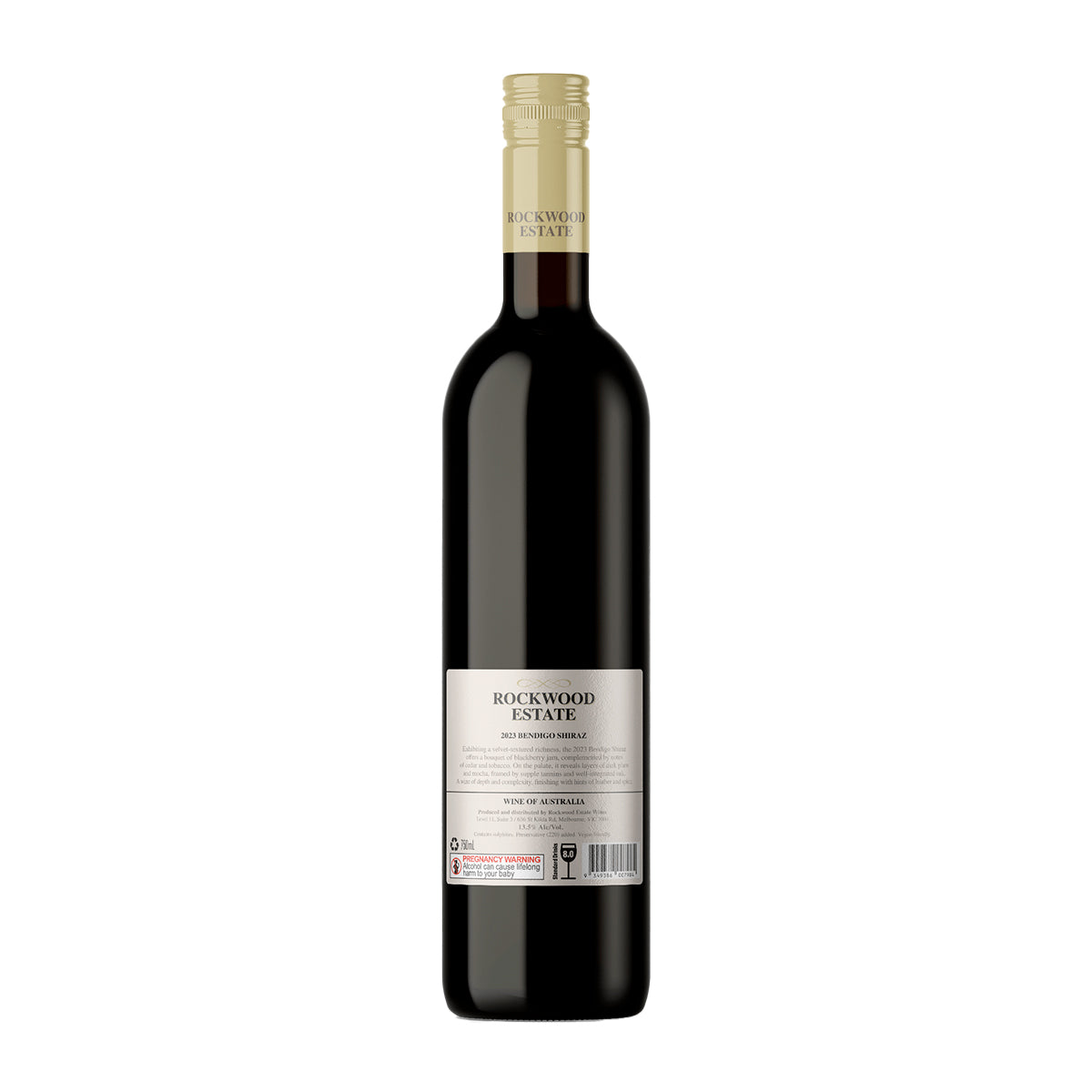 2018 Rockwood Estate Barossa Valley Shiraz 750ML (12 Bottles)