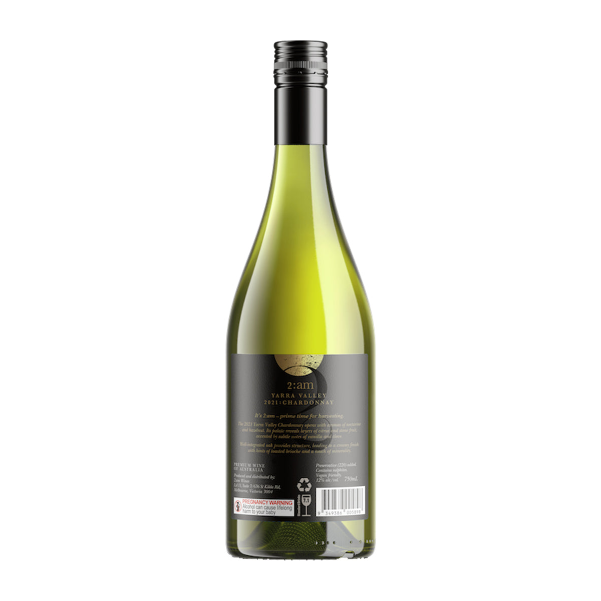 2021 2am Chardonnay 750ML (12 Bottles)