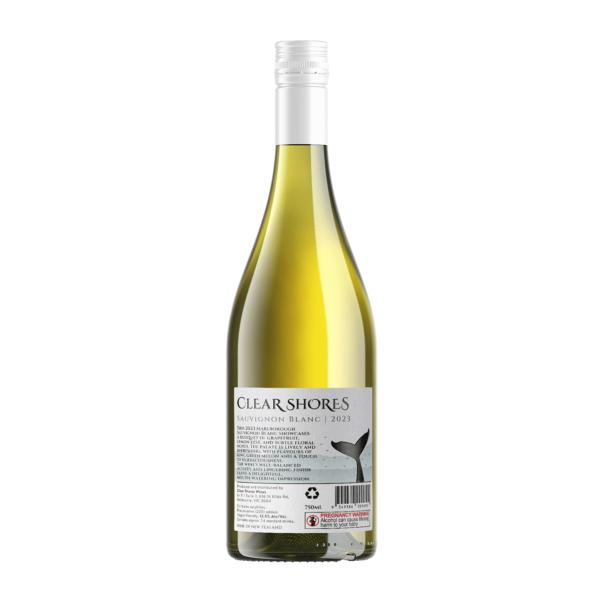 2023 Clear Shores Sauvignon Blanc 750ML (12 Bottles)