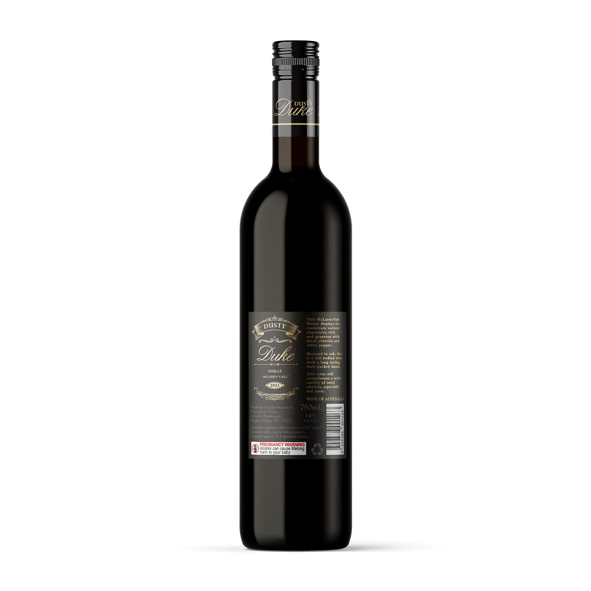 2023 Dusty Duke McLaren Vale Shiraz 750ML (12 Bottles)
