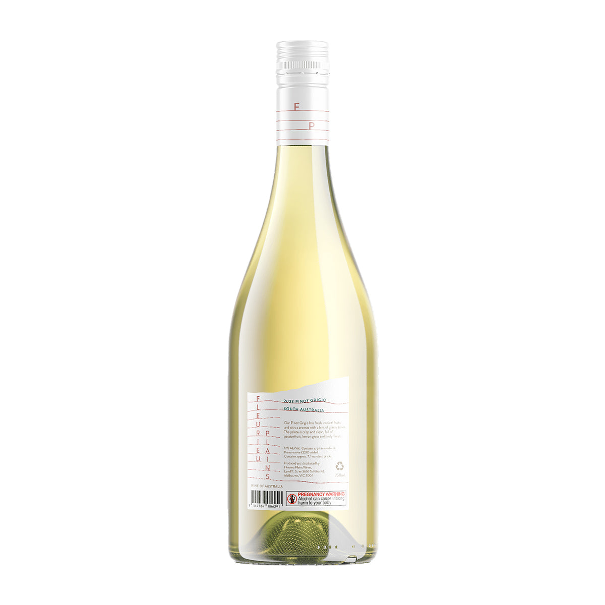 2023 Fleurieu Plains Pinot Grigio 750ML (12 Bottles)