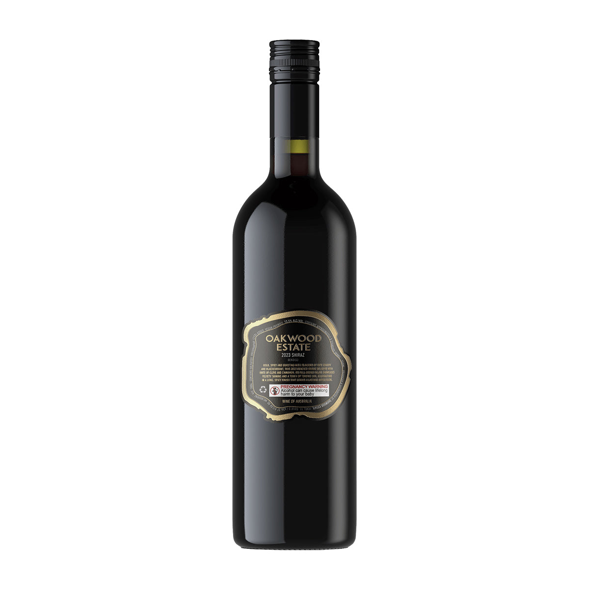 2023 Oakwood Estate Shiraz 750ML (12 Bottles)