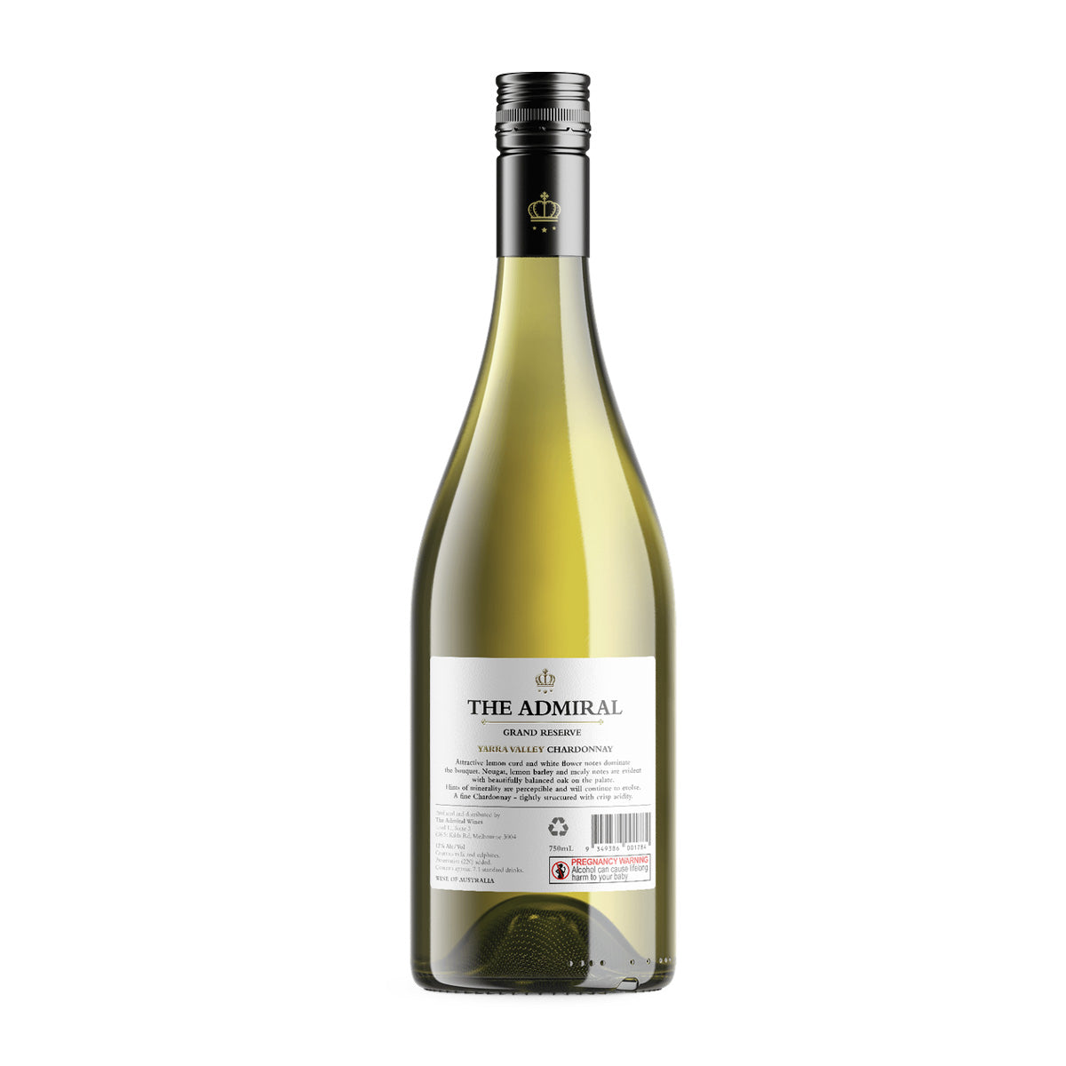 2023 The Admiral Chardonnay 750ML (12 Bottles)