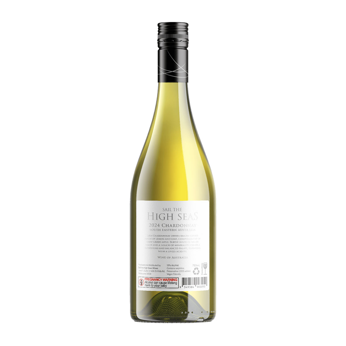 2024 Sail the High Seas Chardonnay 750ML (12 Bottles)