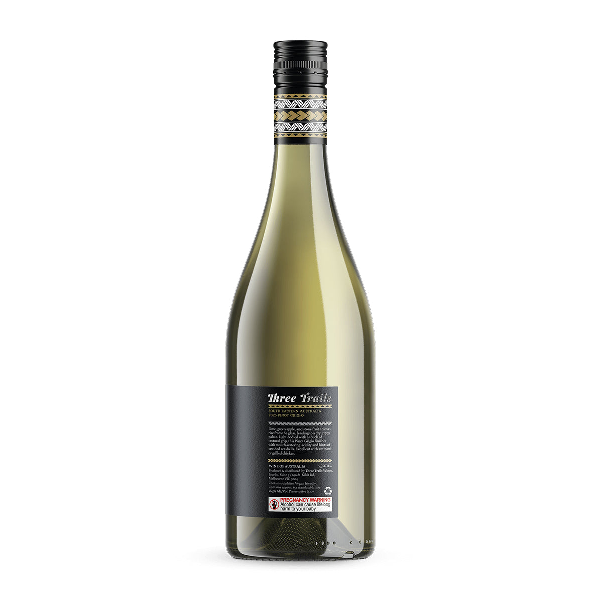 2024 Three Trails Pinot Grigio 750ML (12 Bottles)