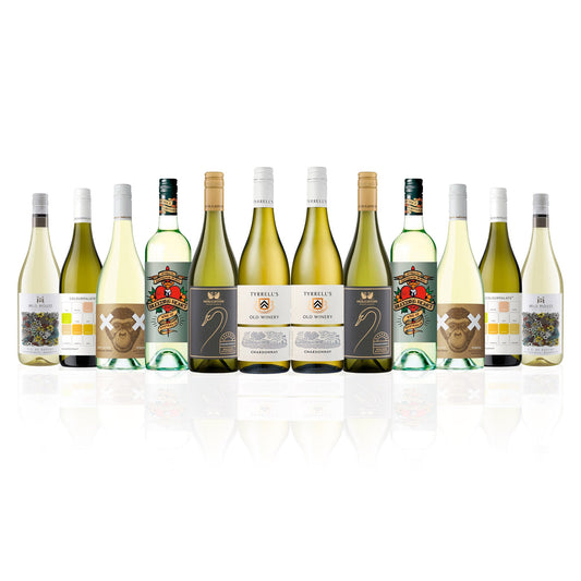 Mixed Aussie Red Wine Dozen feat. Tyrrell's Old Winery Chardonnay (12 Bottles)