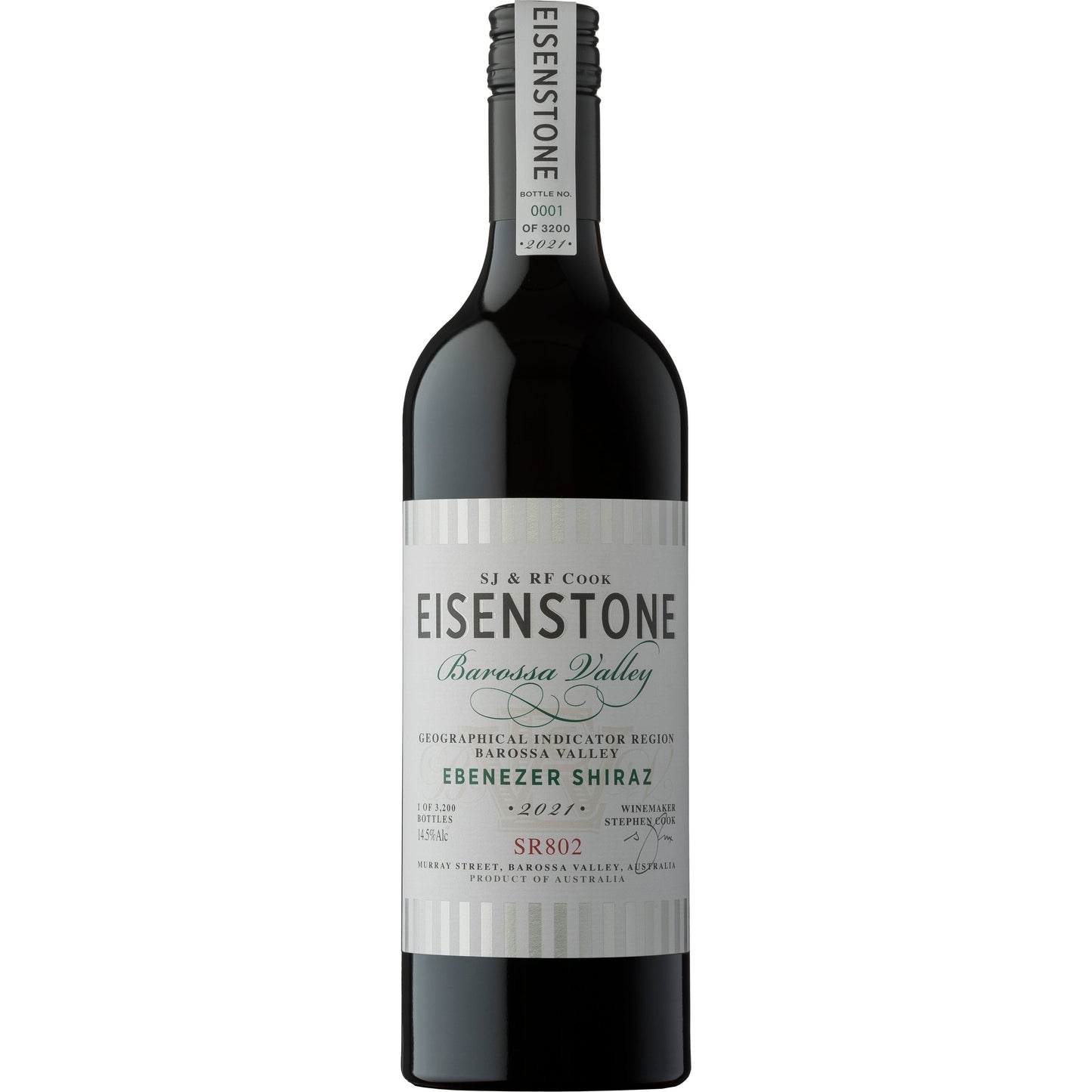 Eisenstone 'Ebenezer' Shiraz SR802 2021  (6x750ml)