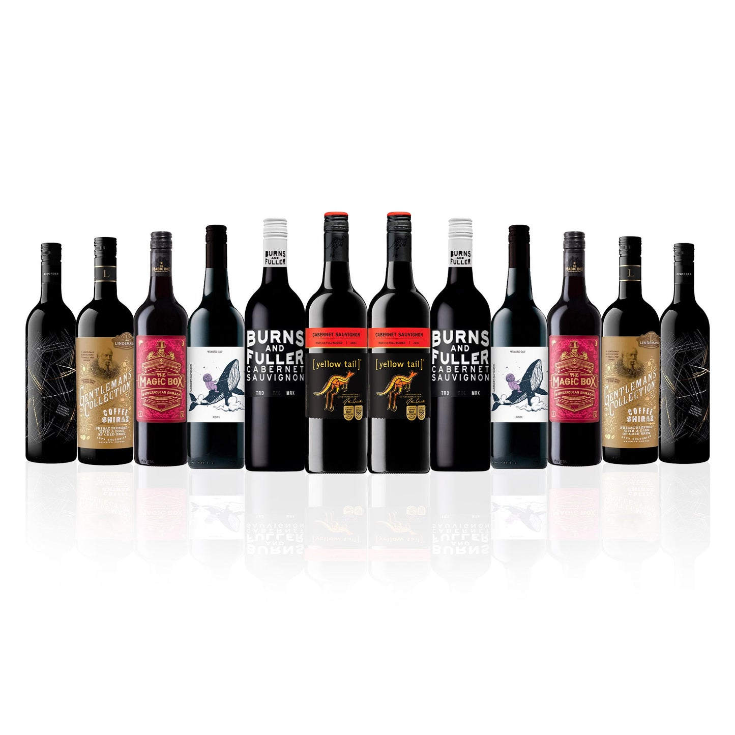 Aussie Mixed Reds featuring Yellowtail Cabernet (12 Bottles)