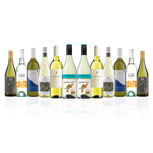 Aussie Mixed Whites featuring Yellowtail Sauvignon Blanc (12 Bottles)