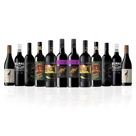 Aussie Mixed Reds featuring Yellowtail Shiraz Cabernet (12 Bottles)