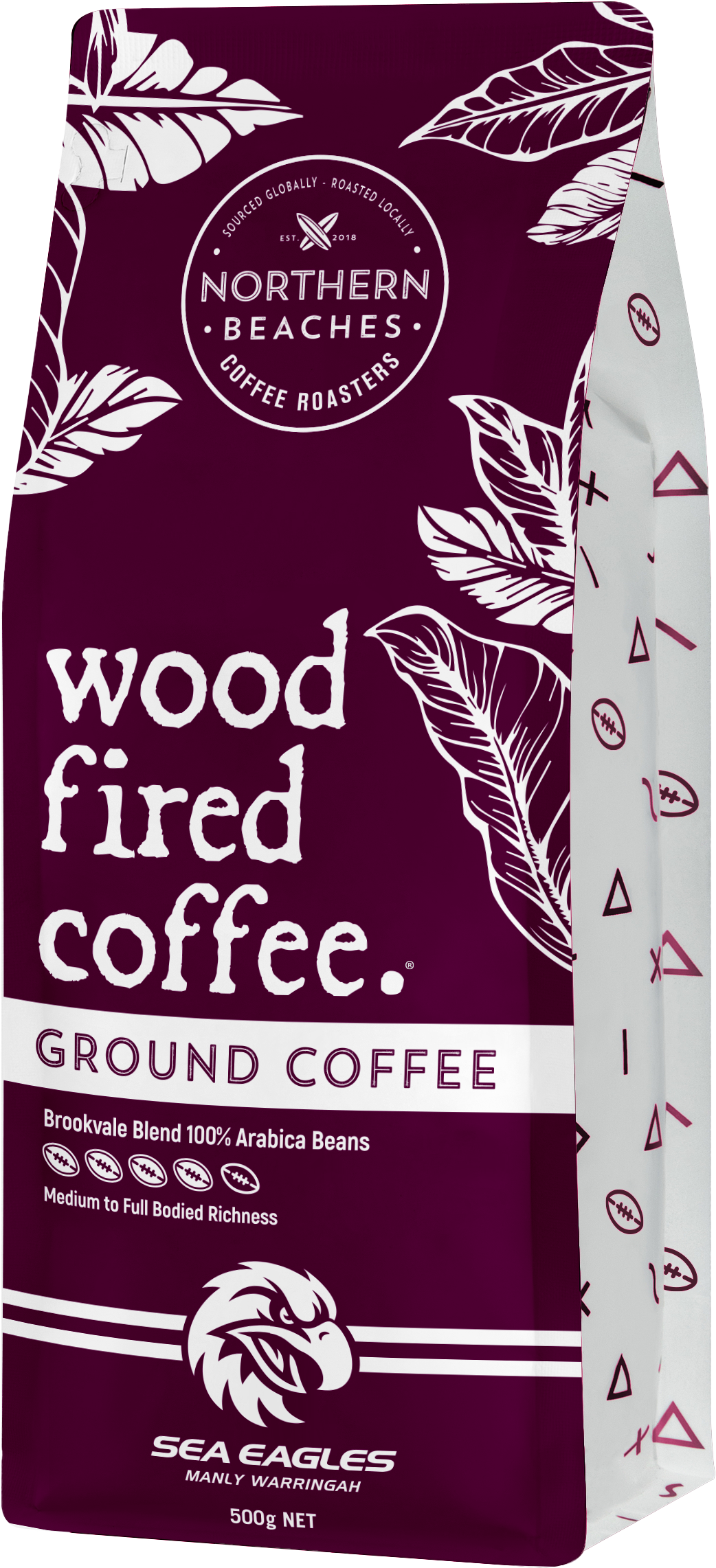 Wood Fired Coffee Ground Brookvale Blend Manly Sea Eagles - 500g
