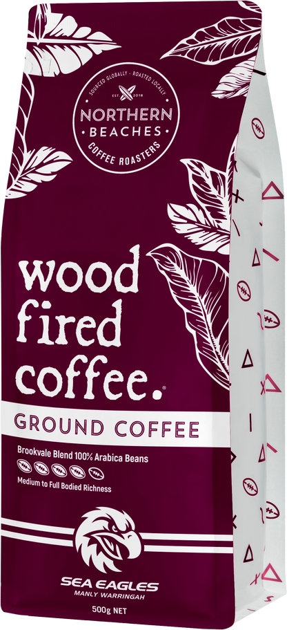 Wood Fired Coffee Ground Brookvale Blend Manly Sea Eagles - 500g