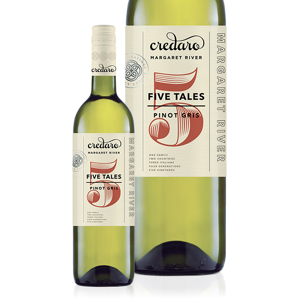 Credaro Five Tales Pinot Gris 2022 (12 bottles)