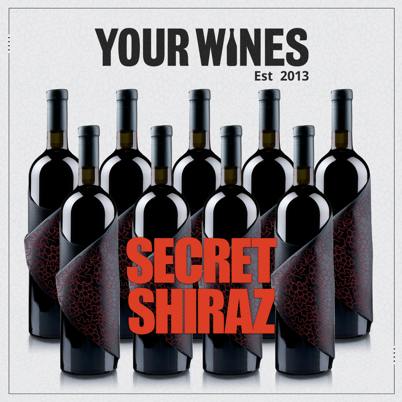 NEW Secret Shiraz: A Blend of Complexity and Elegance (12 Bottles)