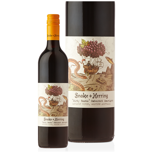 Snake & Herring 'Dirty Boots' Cabernet Sauvignon 2022 (12 bottles)