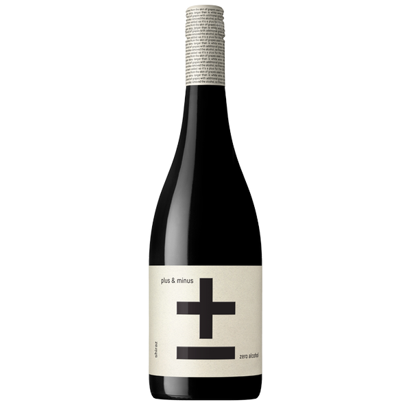 Plus & Minus Australia Shiraz Zero Alcohol 2023 (12 bottles)