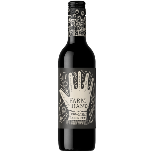 Farm Hand South Australia Cabernet Sauvignon 375ml Organic Vegan 2022 (12 bottles)