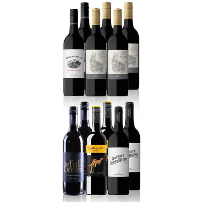 Australian Red Mixed Dozen Featuring Yellow Tail Shiraz (12 Bottles)